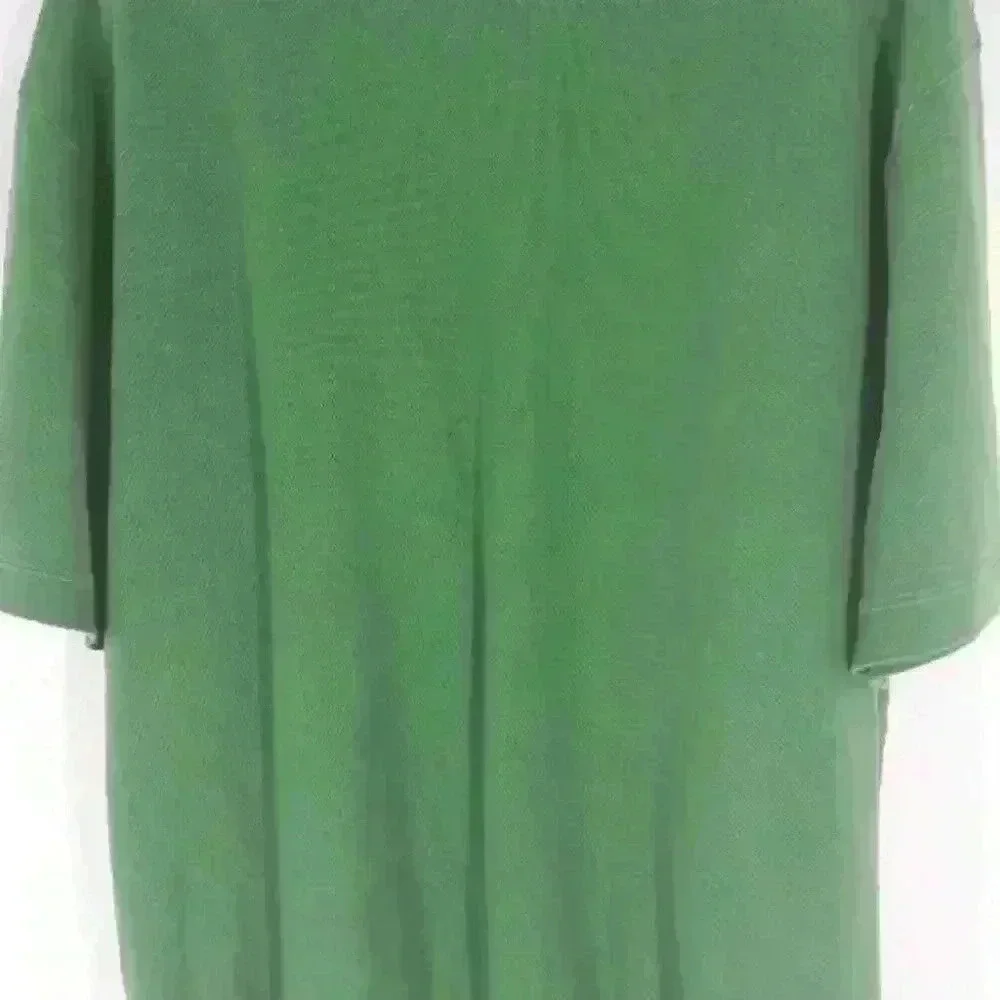 Duluth Trading Company Mens Green Armachillo Short Sleeves Polo Shirt Chest Pock